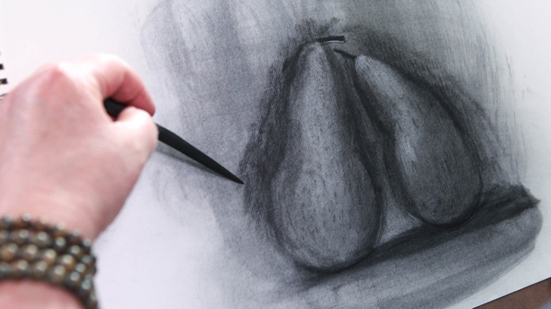 Sketching pears