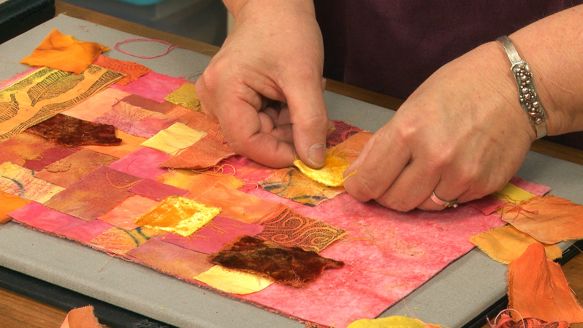 Prepping the Fabrics & Layering