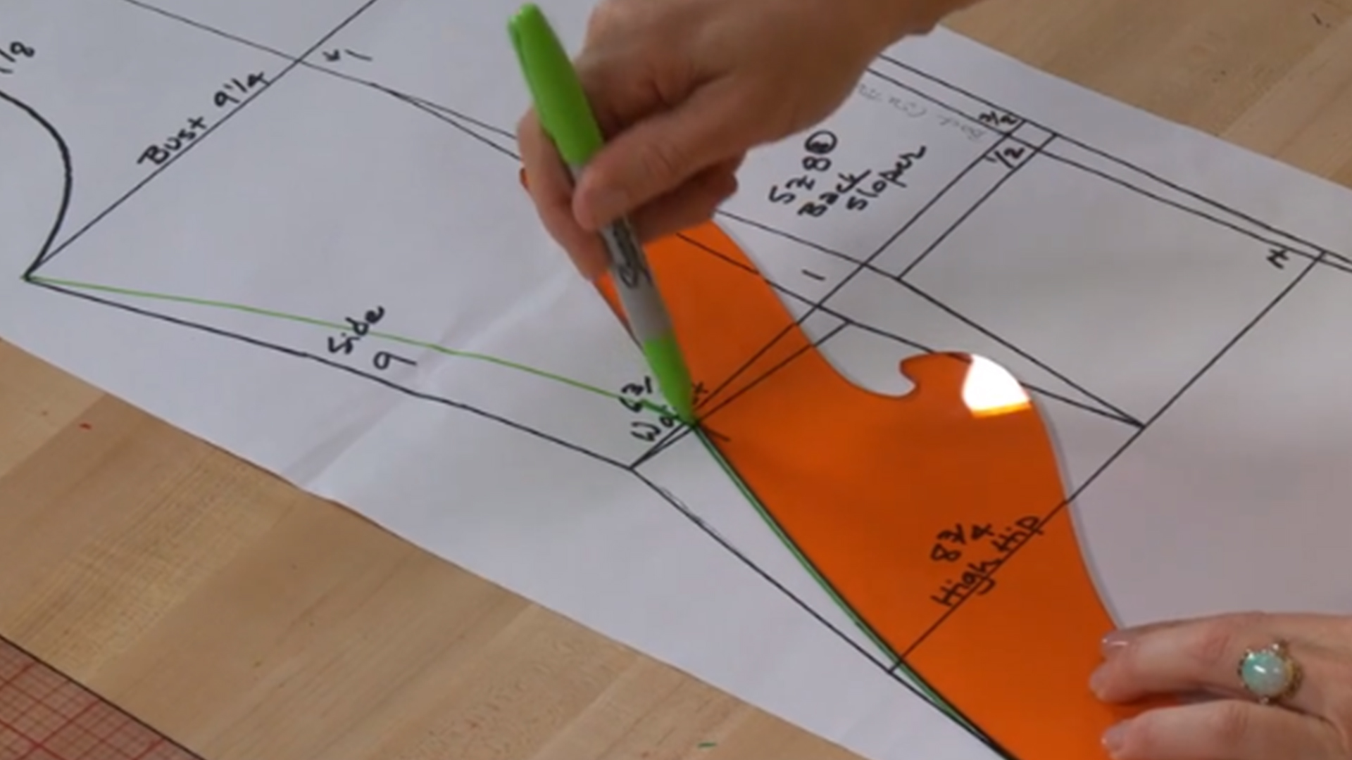 Pattern making the bodice sloper